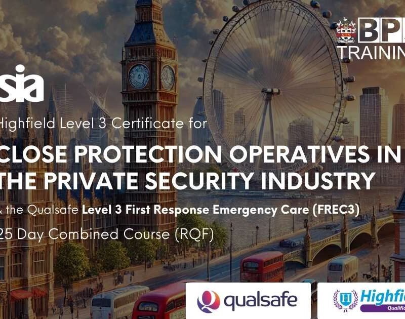 SIA Close Protection Operative Training